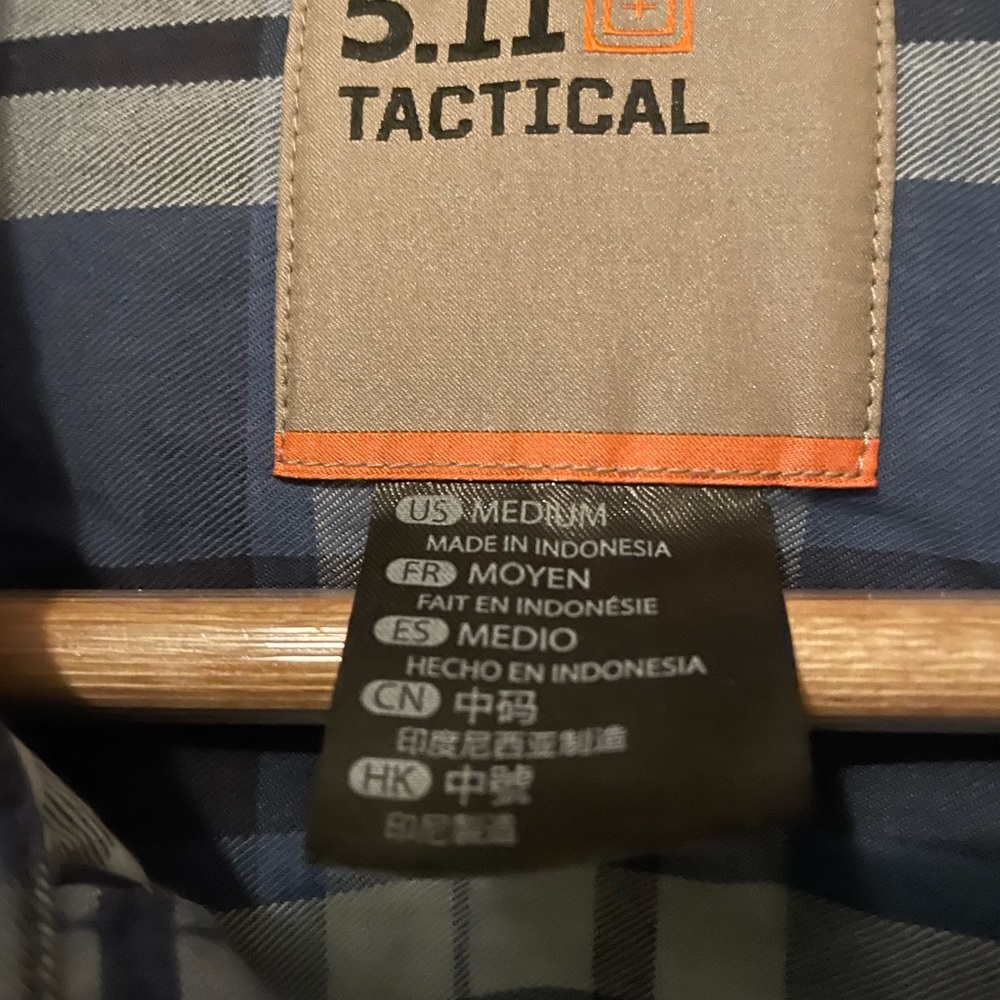 5.11 Snap Shirt Blue Plaid